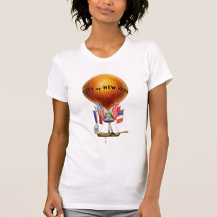 Heißluft-Ballon Stadt New York T-Shirt
