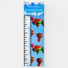 Heißluft-Ballon wachsen Diagramm Banner