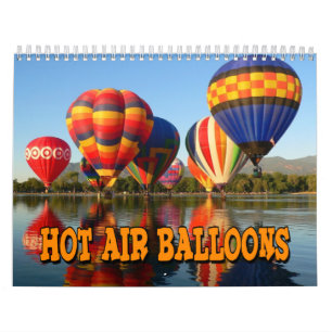 Heißluft steigt Wandkalender im Ballon auf