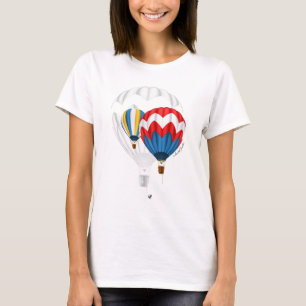 Heissluftballon Abbildung mit Inschrift T-Shirt