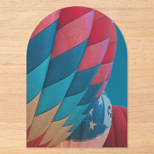 Heißluftballon  acryleinladungen (Vorderseite)