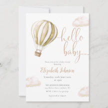Heißluftballon Alles in Einem Neutrales Baby Showe