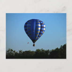 Heißluftballon auf der Flugpostkarte Postkarte