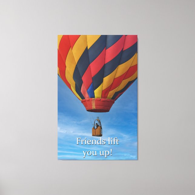 Heißluftballon auf Leinwand (Vorderseite)
