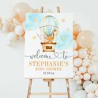 Heißluftballon Auf und Ab Begrüßungszeichen