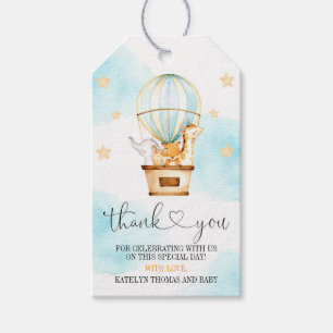 Heißluftballon Auf und Ab Vielen Dank Tag Geschenkanhänger