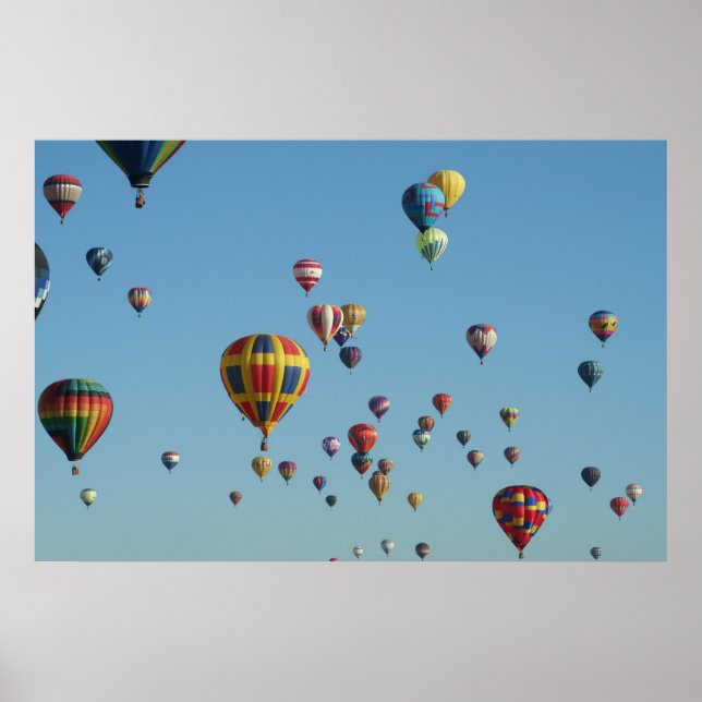 Heißluftballon ausgefülltes Sky Poster (Vorne)