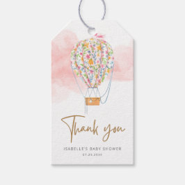 Heißluftballon Babydusche Geschenkanhänger