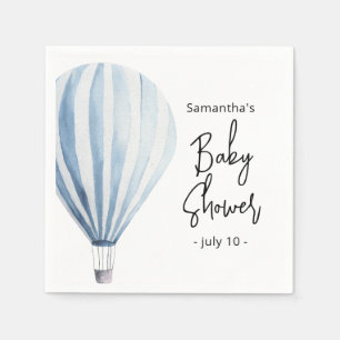 Heißluftballon - Babydusche Serviette