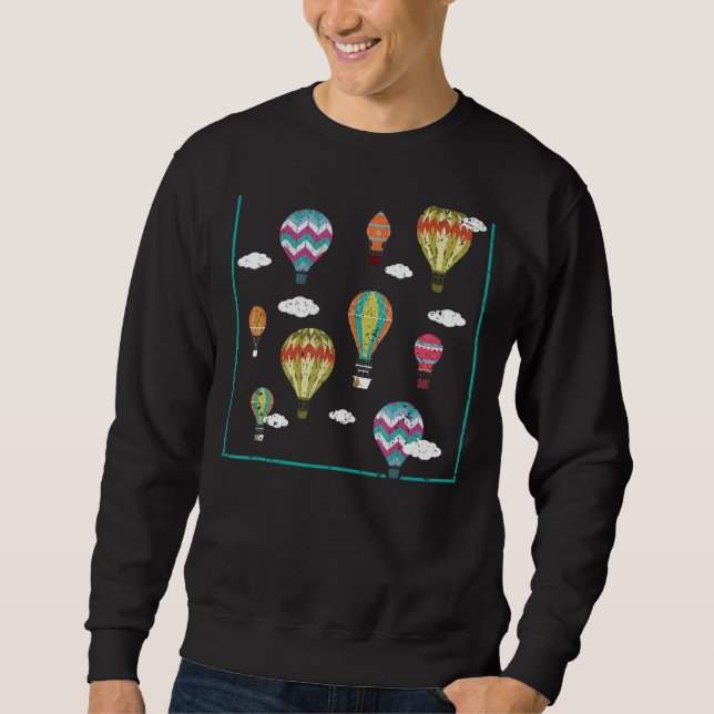 Heißluftballon Ballonfahrt Aeronaut Sweatshirt (Vorderseite)