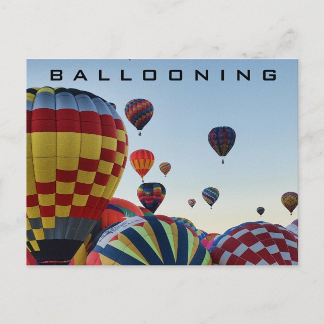 Heißluftballon - Ballooning Postkarte (Vorderseite)