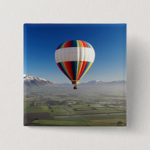 Heißluftballon bei Methven, Canterbury 3 Button