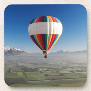 Heißluftballon bei Methven, Canterbury 3 Untersetzer
