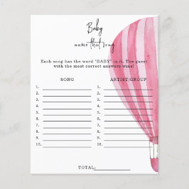 Heißluftballon - Benennen Sie das Lied Baby Duschg