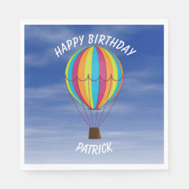 Heißluftballon Birthday Serviette