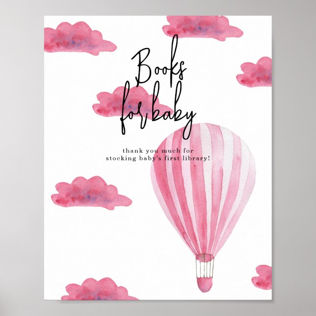 Heißluftballon - Bücher für das Baby Poster (Vorne)