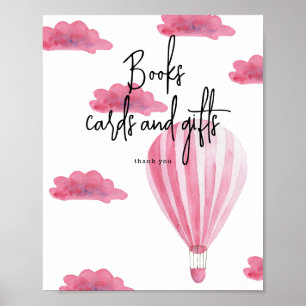 Heißluftballon - Bücherkarten und -geschenke Poster