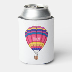 Heißluftballon Cartoon-Illustration Dosenkühler