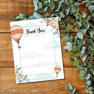 Heißluftballon Dankeskarte