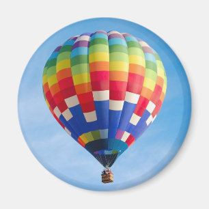 Heißluftballon des Regenbogens Magnet