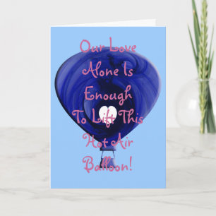 Heißluftballon Feiertagskarte