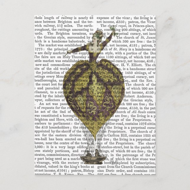 Heißluftballon Frau 1 Postkarte (Vorderseite)