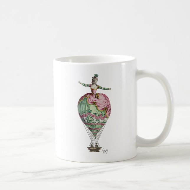 Heißluftballon Frau 2 Kaffeetasse (Rechts)