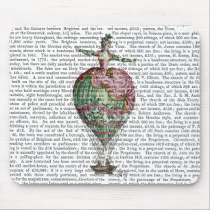 Heißluftballon Frau 2 Mousepad