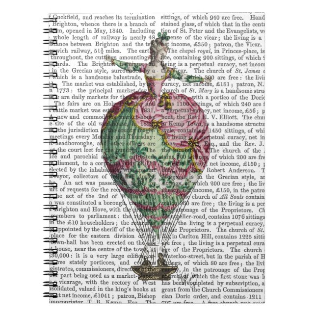 Heißluftballon Frau 2 Notizblock (Vorderseite)