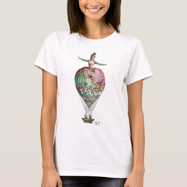 Heißluftballon Frau 2 T-Shirt (Vorderseite)