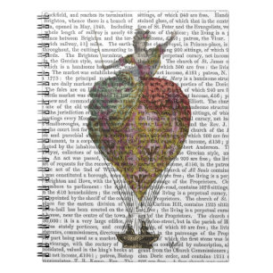 Heißluftballon Frau 3 Notizblock