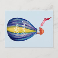 Heißluftballon Geburtstagskarte