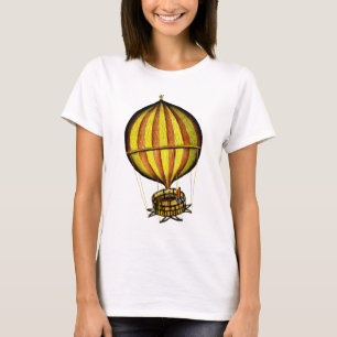 Heißluftballon Gelb und Rot T-Shirt
