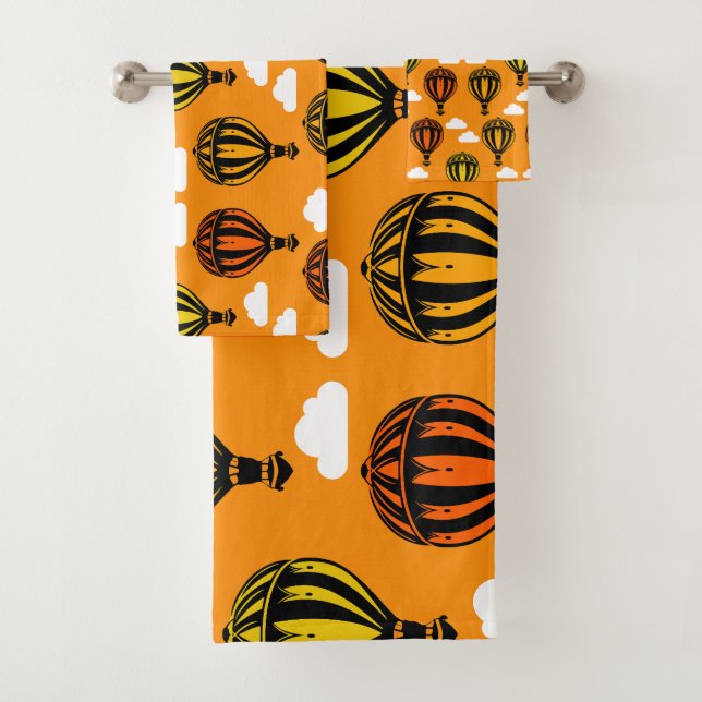 Heißluftballon Gemustert Badhandtuch Set (Insitu)