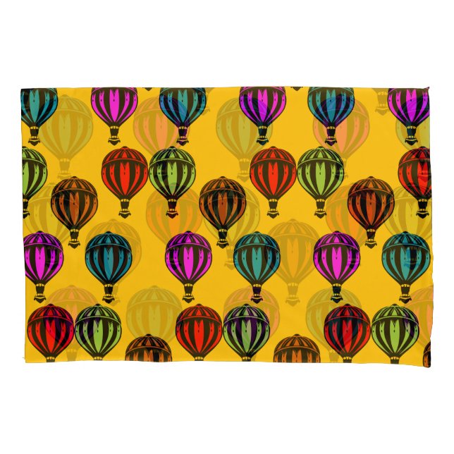 Heißluftballon Gemustert Kissenbezug (Vorderseite-Links)