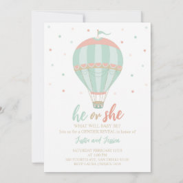 Heißluftballon Gender - Einladung