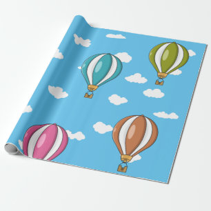 Heißluftballon Geschenkpapier