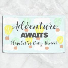 Heißluftballon Geschlecht Neutrale Babydusche Banner