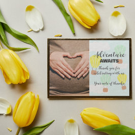 Heißluftballon Geschlecht Neutrale Babydusche Dankeskarte