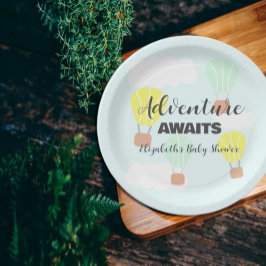 Heißluftballon Geschlecht Neutrale Babydusche Pappteller