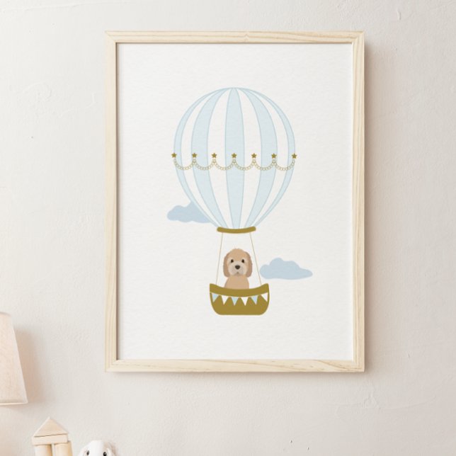 Heißluftballon Goldendoodle Kinderzimmer Deco Post Poster (Von Creator hochgeladen)