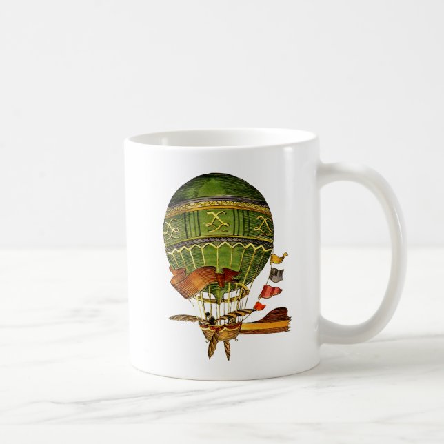 Heißluftballon Grün Tasse (Rechts)