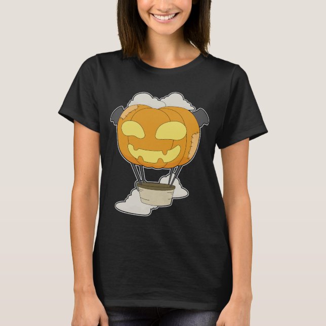 Heißluftballon Halloween Pumpkin T-Shirt (Vorderseite)