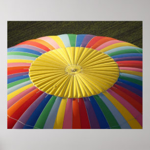 Heißluftballon, in der Nähe von Methven, Canterbur Poster