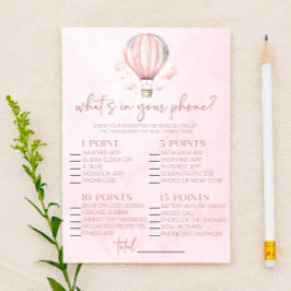 Heißluftballon in Ihrem Handy Baby Duschgame