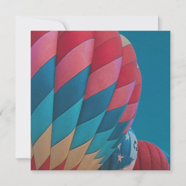 Heißluftballon Karte (Vorderseite)