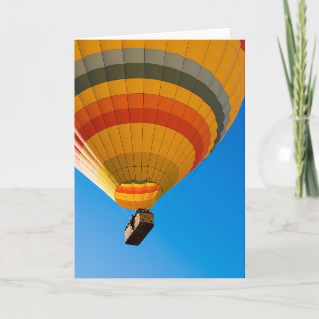 Heißluftballon-Karte Karte (Vorderseite)