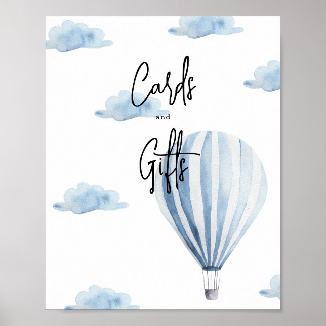 Heißluftballon - Karten und Geschenke Poster (Vorne)