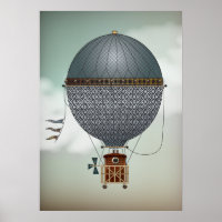 Heißluftballon Luftschiff Indigon | Steampunk Trav
