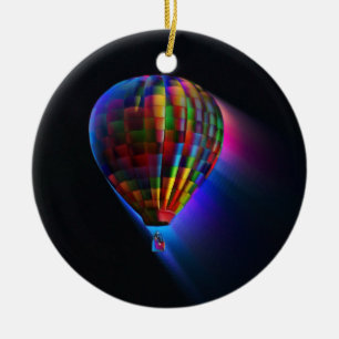 Heißluftballon Magischer Flug Digitale Kunst Keramik Ornament